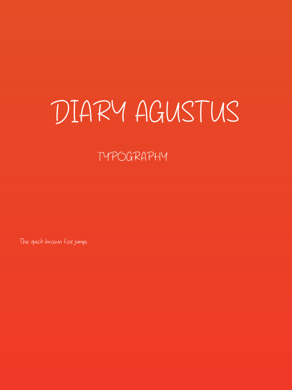 Diary Agustus Poster
