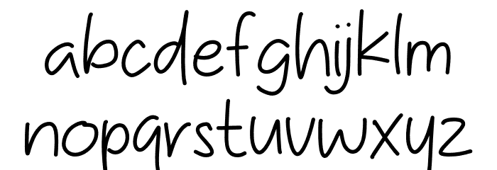 Diary Agustus Font LOWERCASE