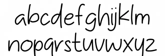 Diary Agustus 字体 小写