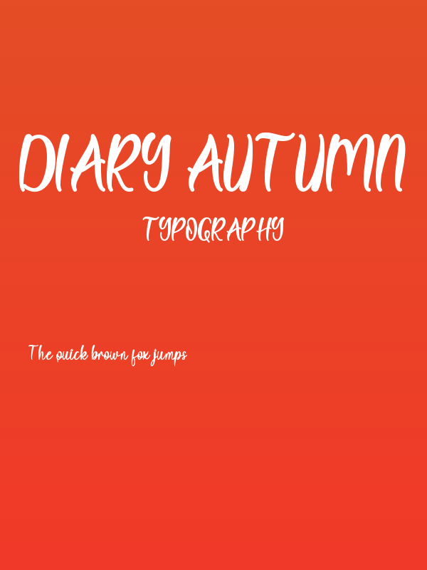 Diary Autumn Poster
