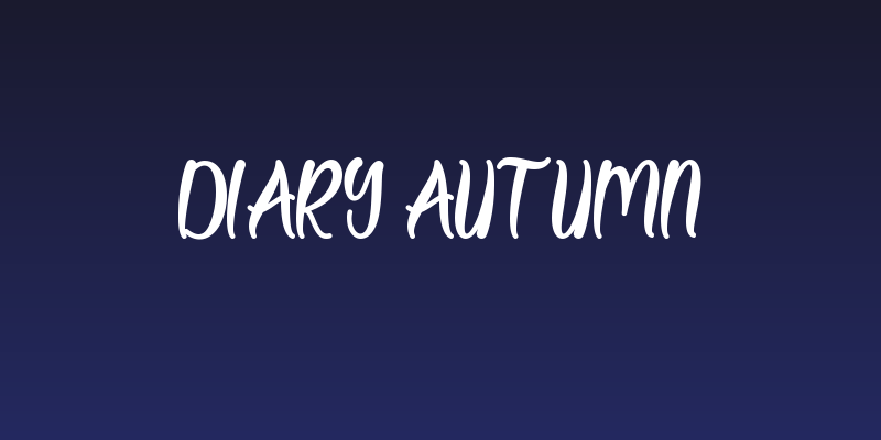 Diary Autumn Social Header