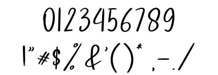 Diary Of Christmas Font OTHER CHARS