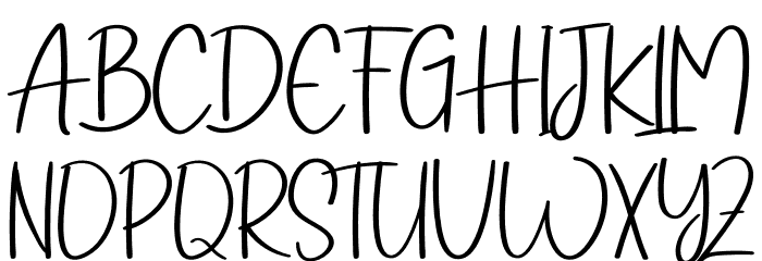 Diary Of Christmas Font UPPERCASE