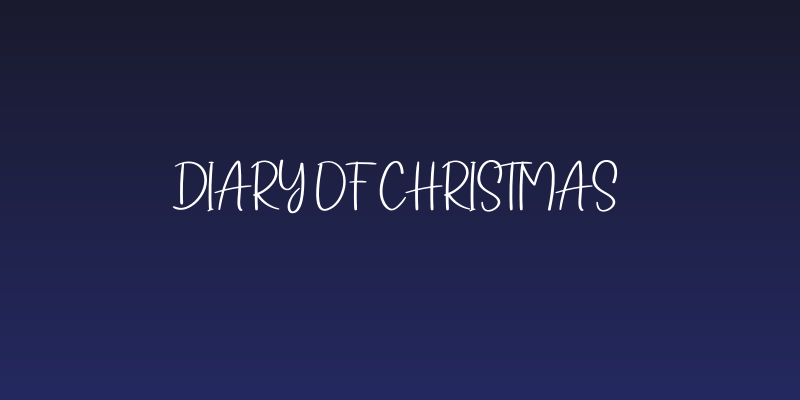 Diary Of Christmas Social Header
