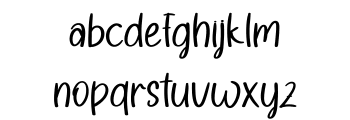 Diary Of Christmas Font LOWERCASE