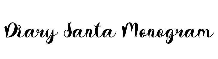 Diary Santa Monogram  لخطوط تنزيل