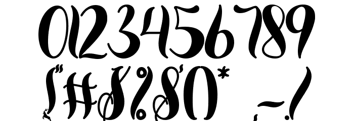 Diary Santa Monogram Font OTHER CHARS