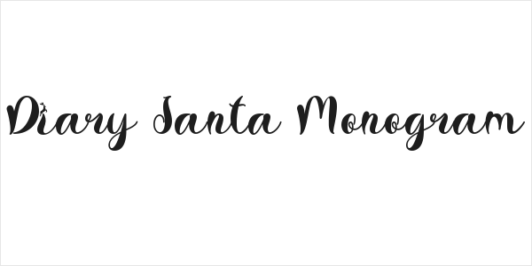 Diary Santa Monogram Logo
