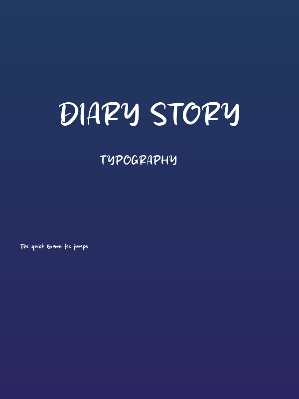 Diary Story Poster