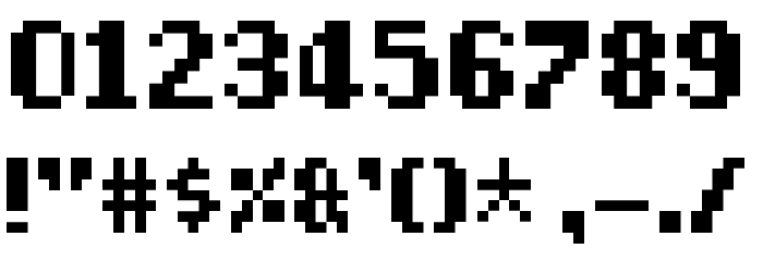 Diary of an 8-bit mage Font OTHER CHARS
