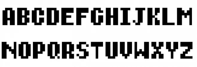 Diary of an 8-bit mage Schriftart Groß