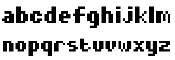 Diary of an 8-bit mage Font LOWERCASE
