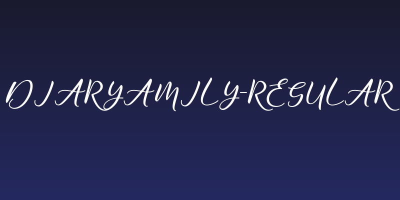 DiaryAmily-Regular Social Header