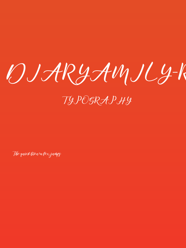 DiaryAmily-Regular Poster