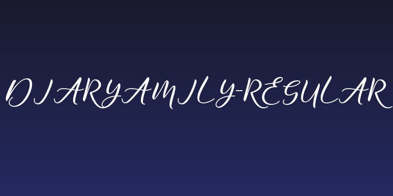 DiaryAmily-Regular Social Header