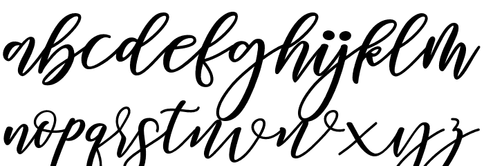 DiaryAmily-Regular Font LOWERCASE