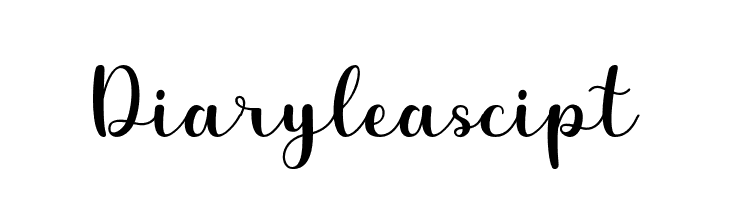 Diarylea scipt  Frei Schriftart Herunterladen
