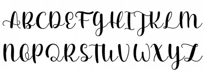 Diarylea scipt Schriftart Groß