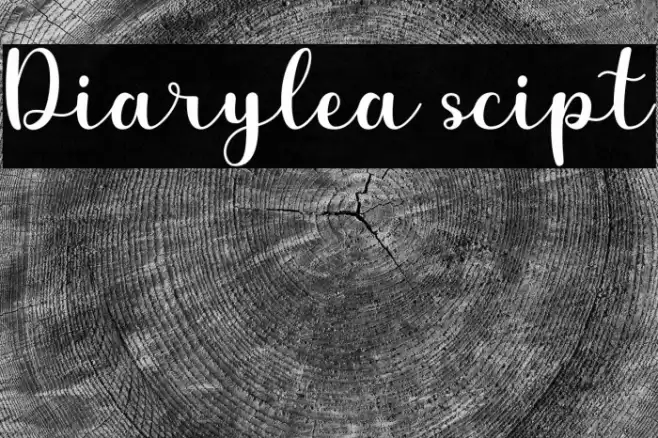 Diarylea scipt Font examples