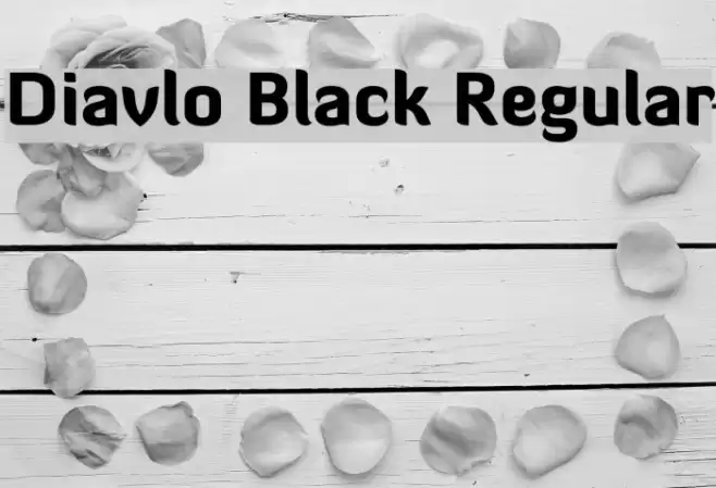 Diavlo Black Regular Fuentes examples