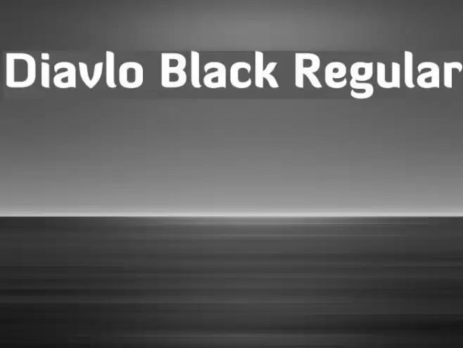 Diavlo Black Regular Fuentes examples