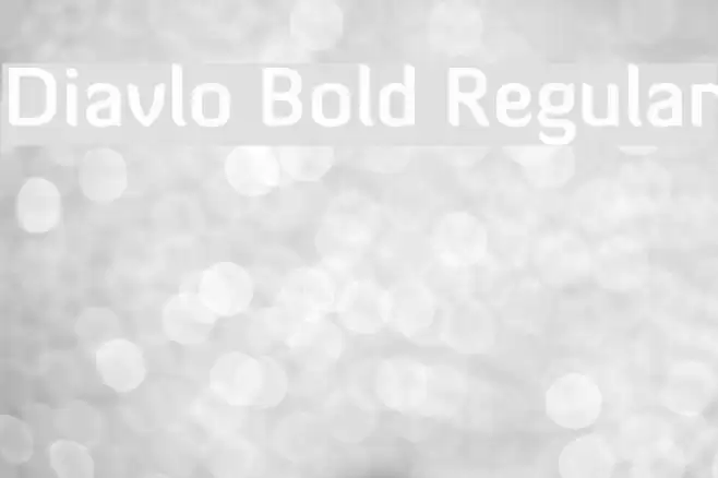 Diavlo Bold Regular  examples