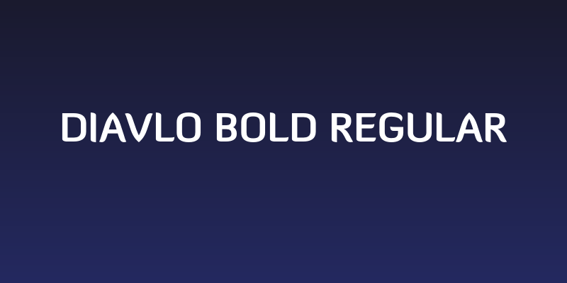 Diavlo Bold Regular Social Header