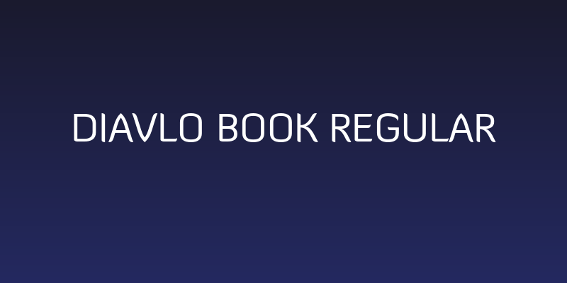 Diavlo Book Regular Social Header