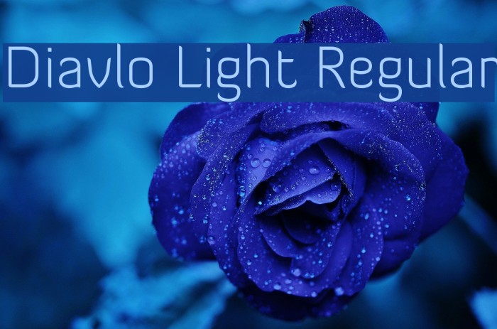 Diavlo Light Regular Font examples