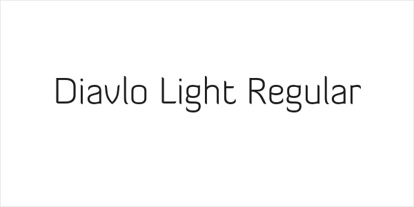 Diavlo Light Regular Logo