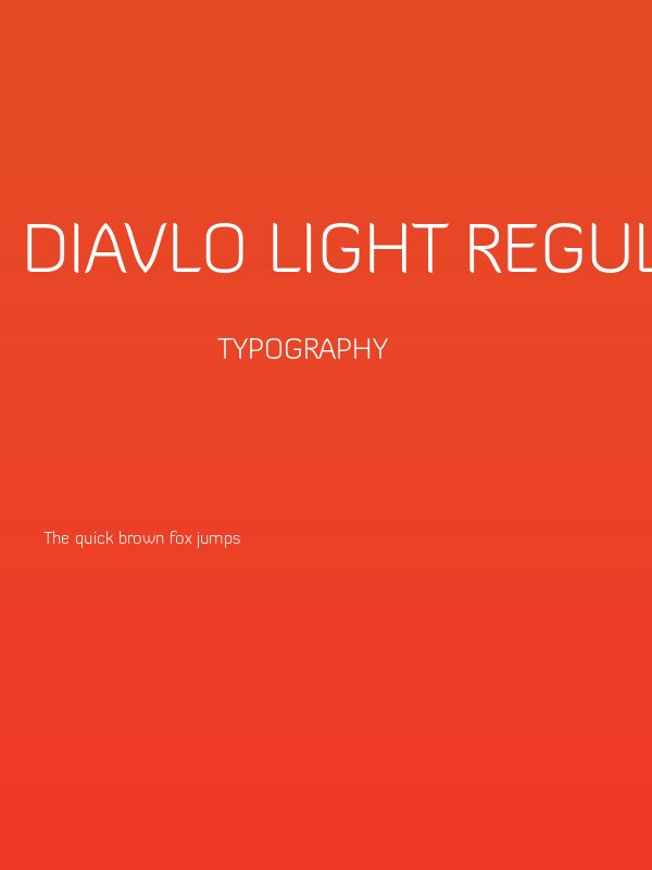 Diavlo Light Regular Poster