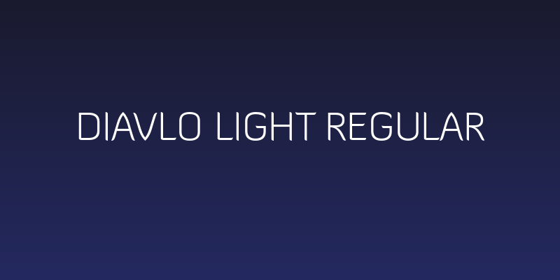 Diavlo Light Regular Social Header