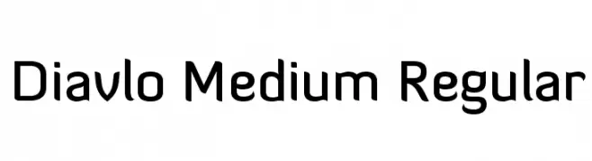 Diavlo Medium Regular  Frei Schriftart Herunterladen