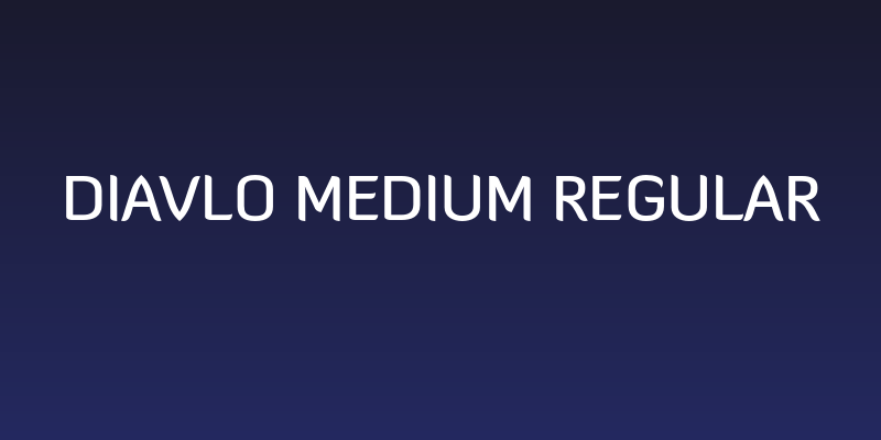 Diavlo Medium Regular Social Header