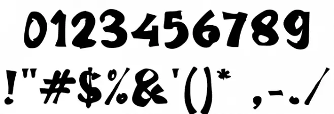 Dibatik Font OTHER CHARS