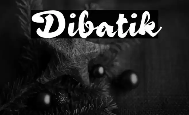 Dibatik Font examples