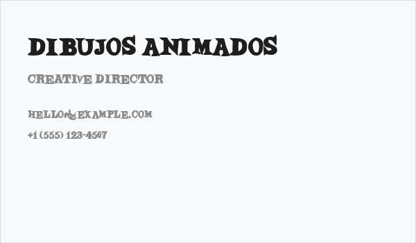 Dibujos Animados Business Card
