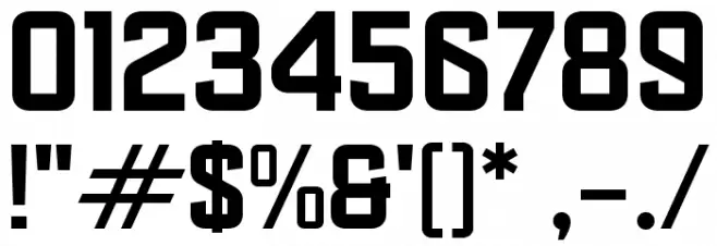 Dicapslock Font OTHER CHARS