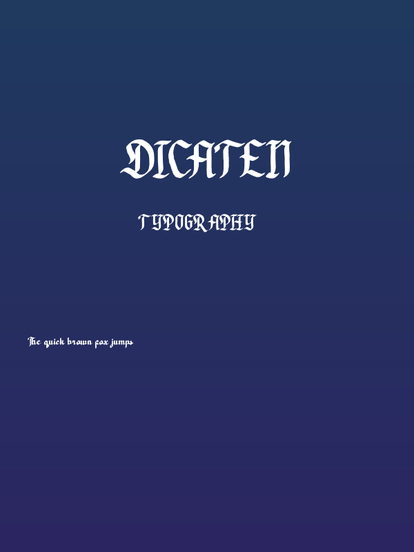 Dicaten Poster