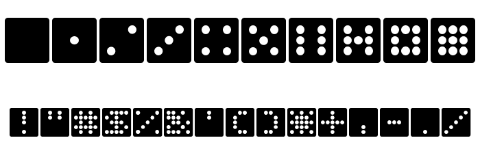 Dice Font OTHER CHARS