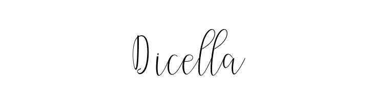 Dicella  Frei Schriftart Herunterladen