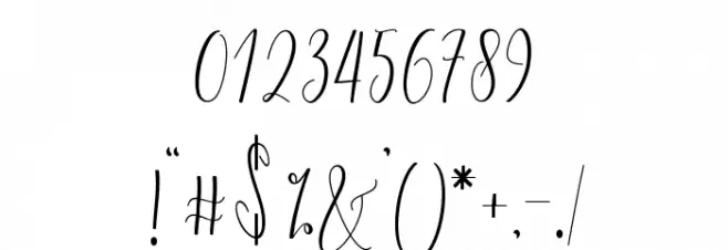 Dicella Font OTHER CHARS