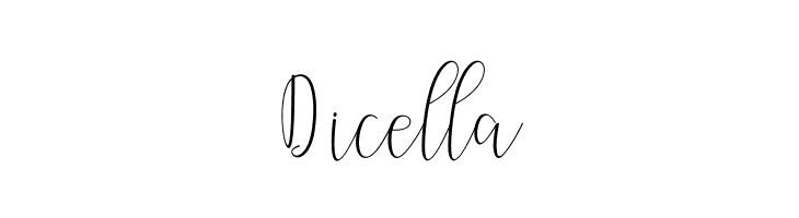 Dicella  免费字体下载