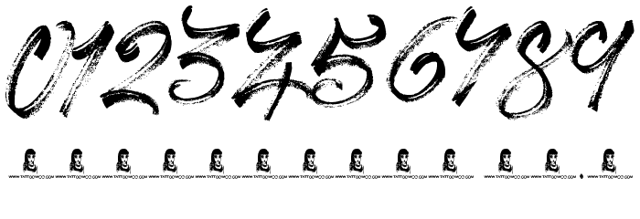 Dicey Slices フォント その他の文字