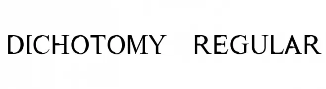 Dichotomy Regular  Frei Schriftart Herunterladen