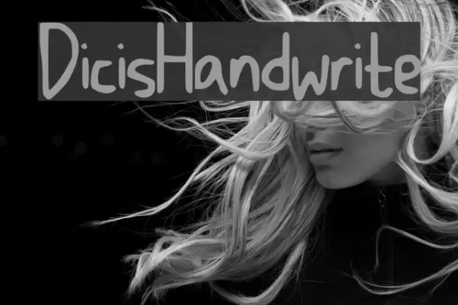DicisHandwrite Font examples