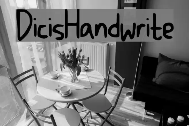 DicisHandwrite Font examples