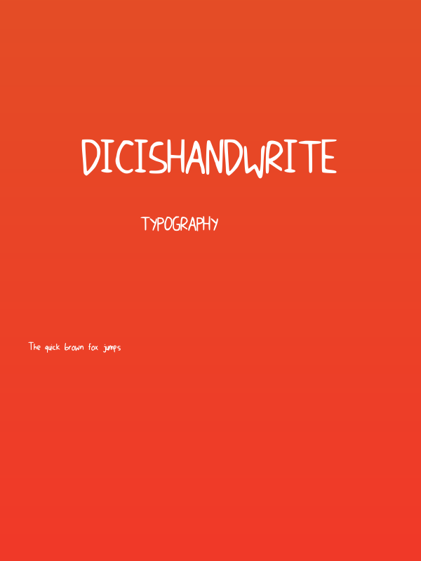 DicisHandwrite Poster