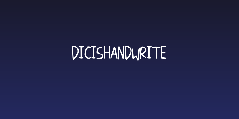 DicisHandwrite Social Header