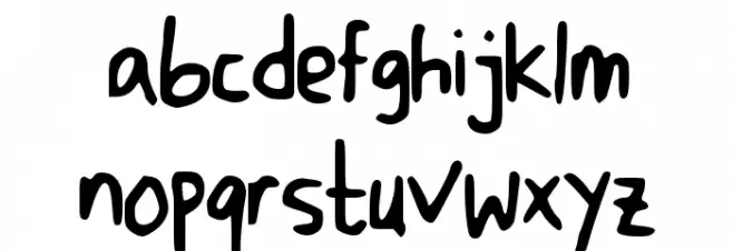 DicisHandwrite フォント 小文字